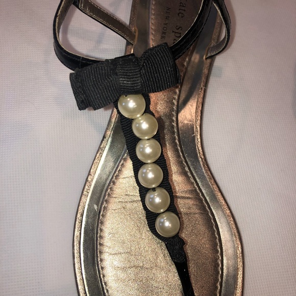 Kate Spade pearl and black Sandal - Picture 5 of 10